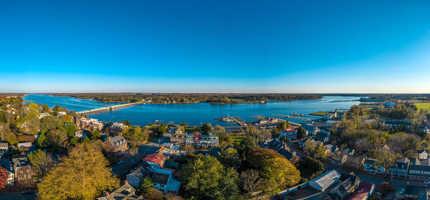 Chestertown Maryland Aerial View 233091355 Banner 1500×700 Eastern Shore Land Conservancy